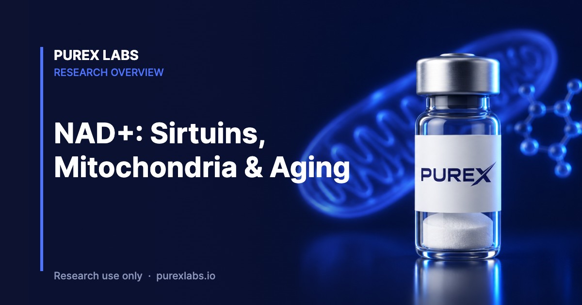 NAD+ sirtuins and mitochondria research overview – PureX Labs