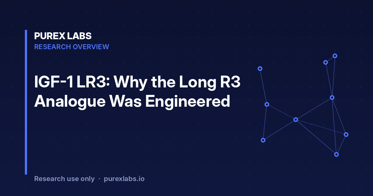 IGF-1 LR3: why the Long R3 analogue was engineered – PureX Labs