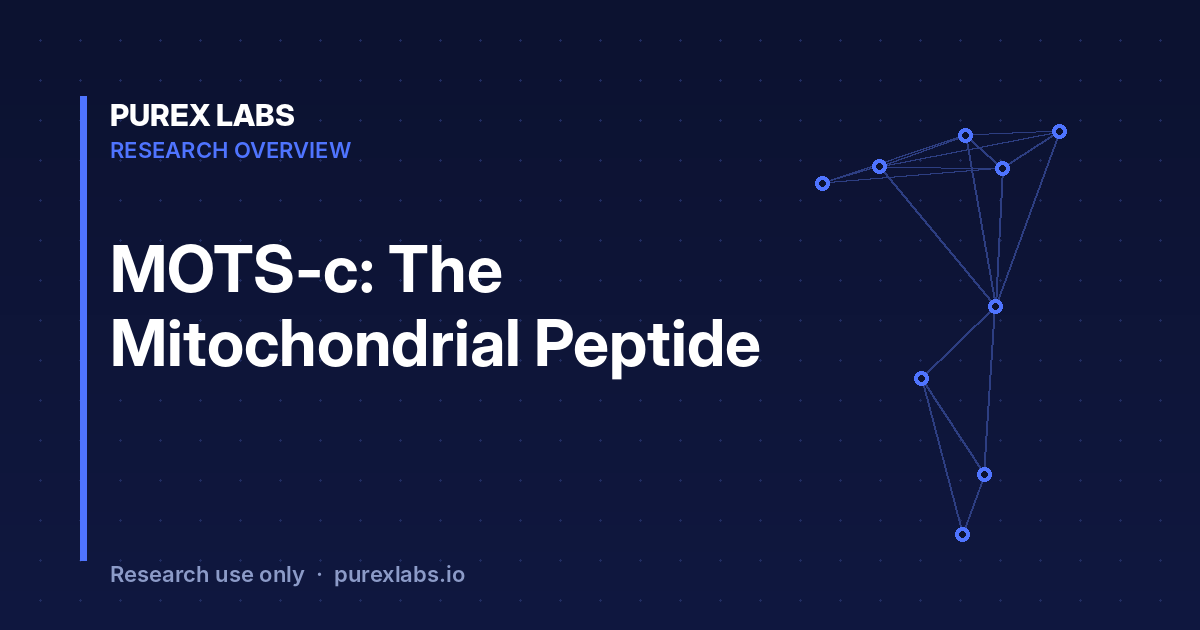 MOTS-c mitochondrial peptide research overview – PureX Labs