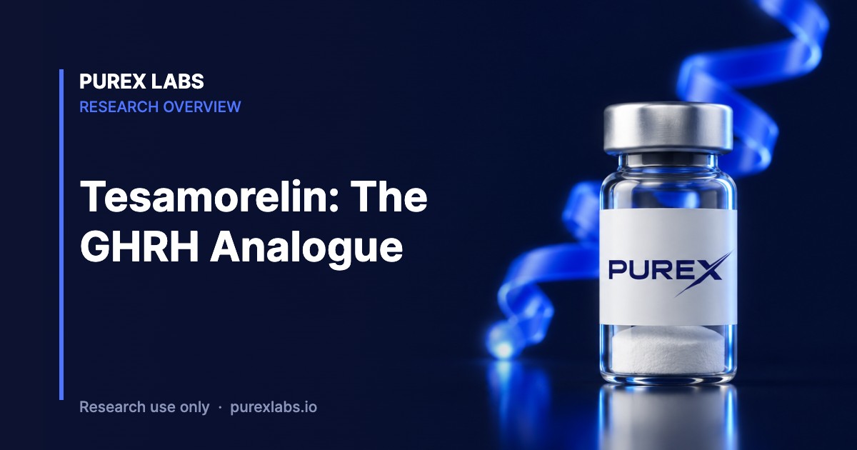 Tesamorelin GHRH analogue research overview – PureX Labs