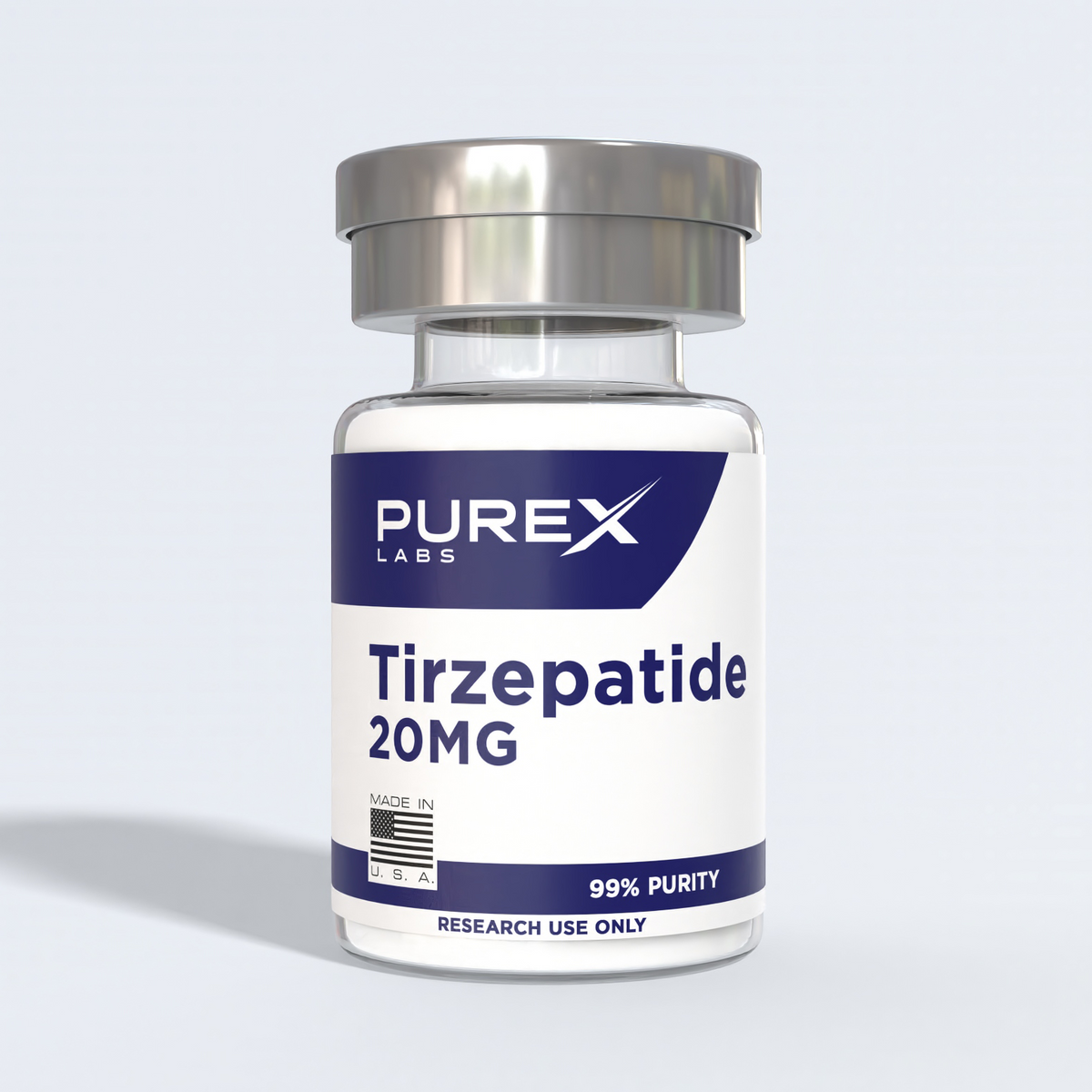 Tirzepatide 20mg | 99%+ Purity Research Peptide